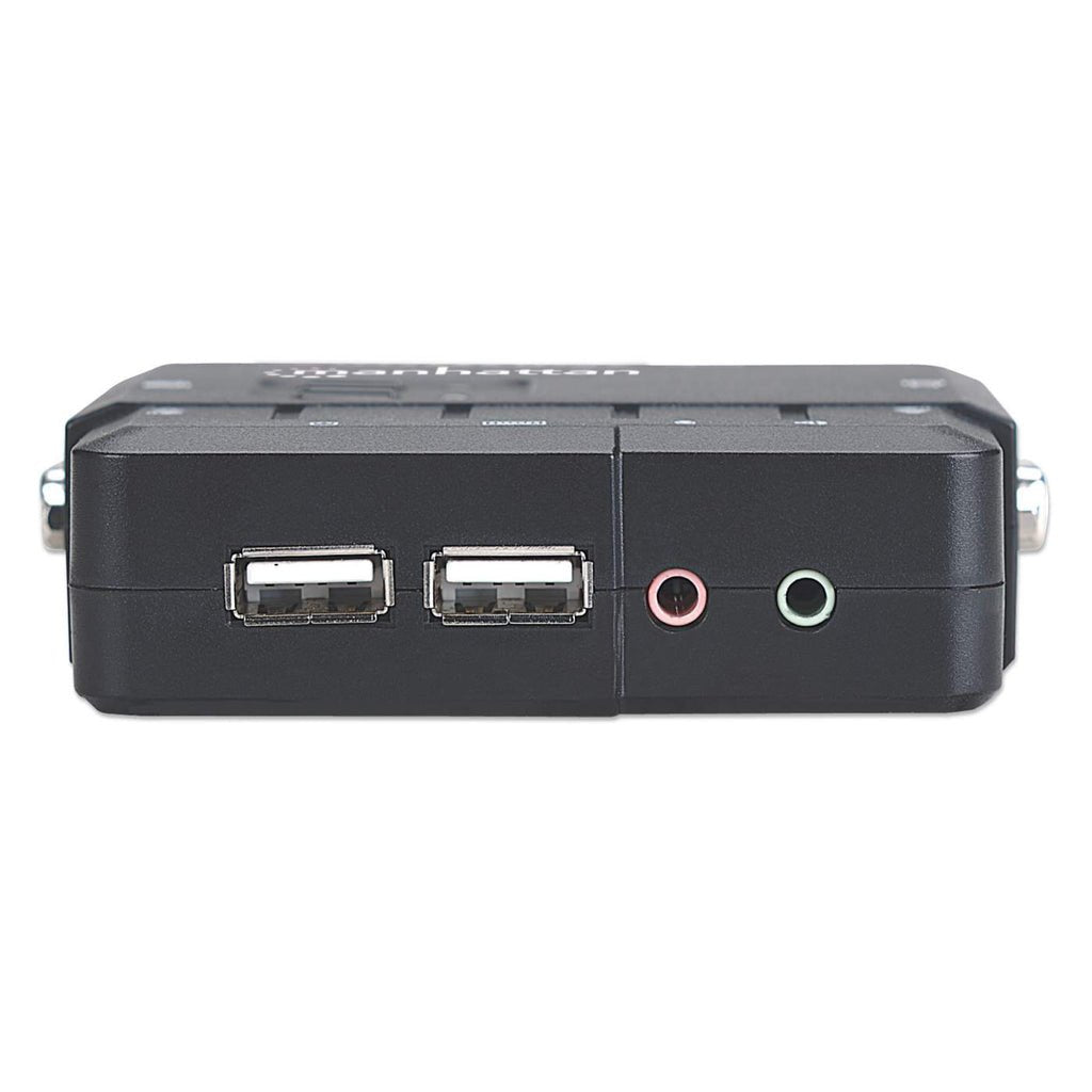 Manhattan Switch Kvm Compacto De 2 Puertos Kvm 2/1 Usb (Z Audio)