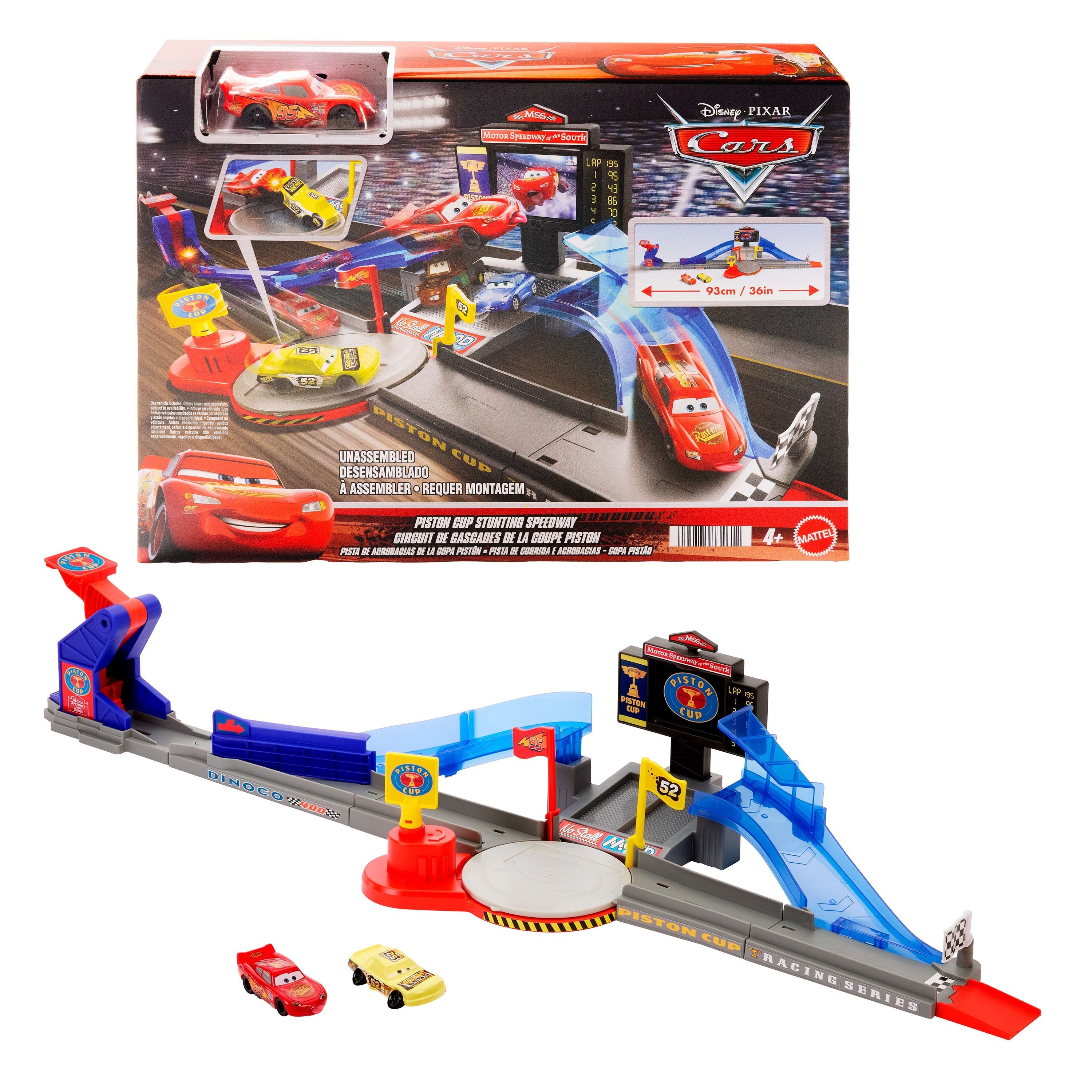 Pista Carreras Copa Piston Salto Rayo Mcqueen Cars Disney Pixar