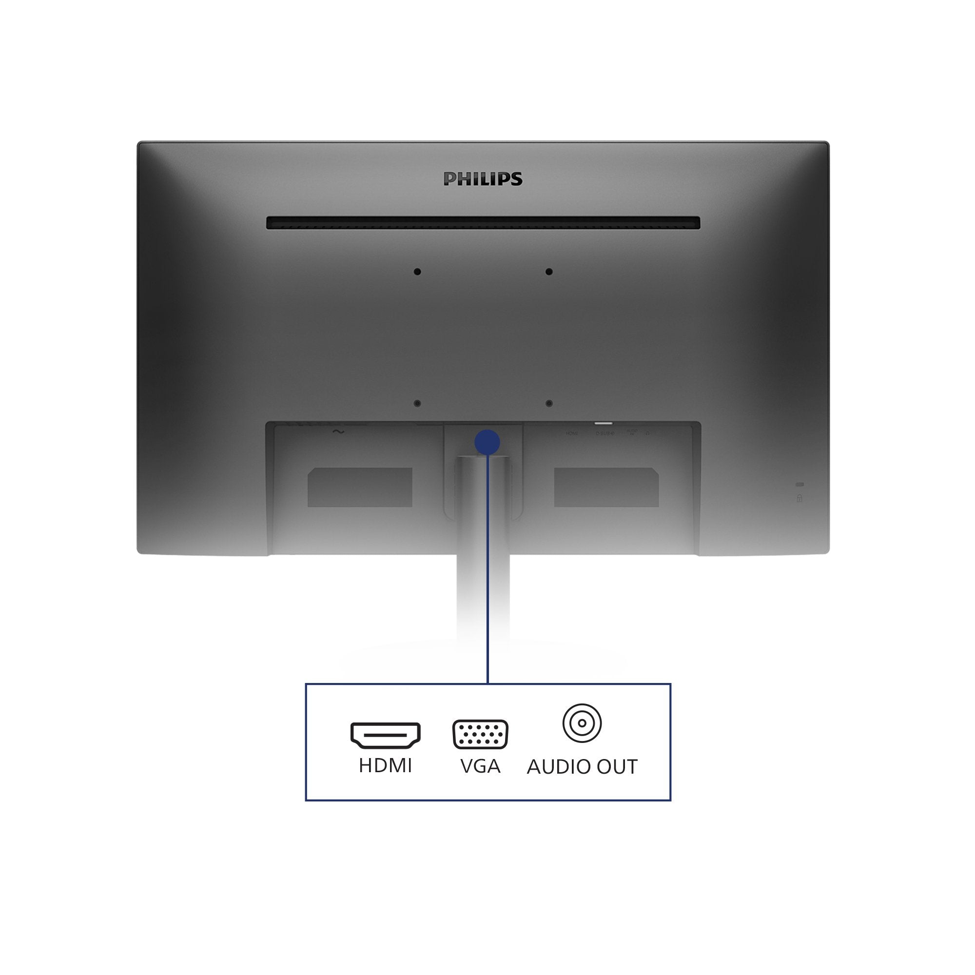 Monitor Philips V-Line 221v8a 21.5' Full Hd Multimedia Negro