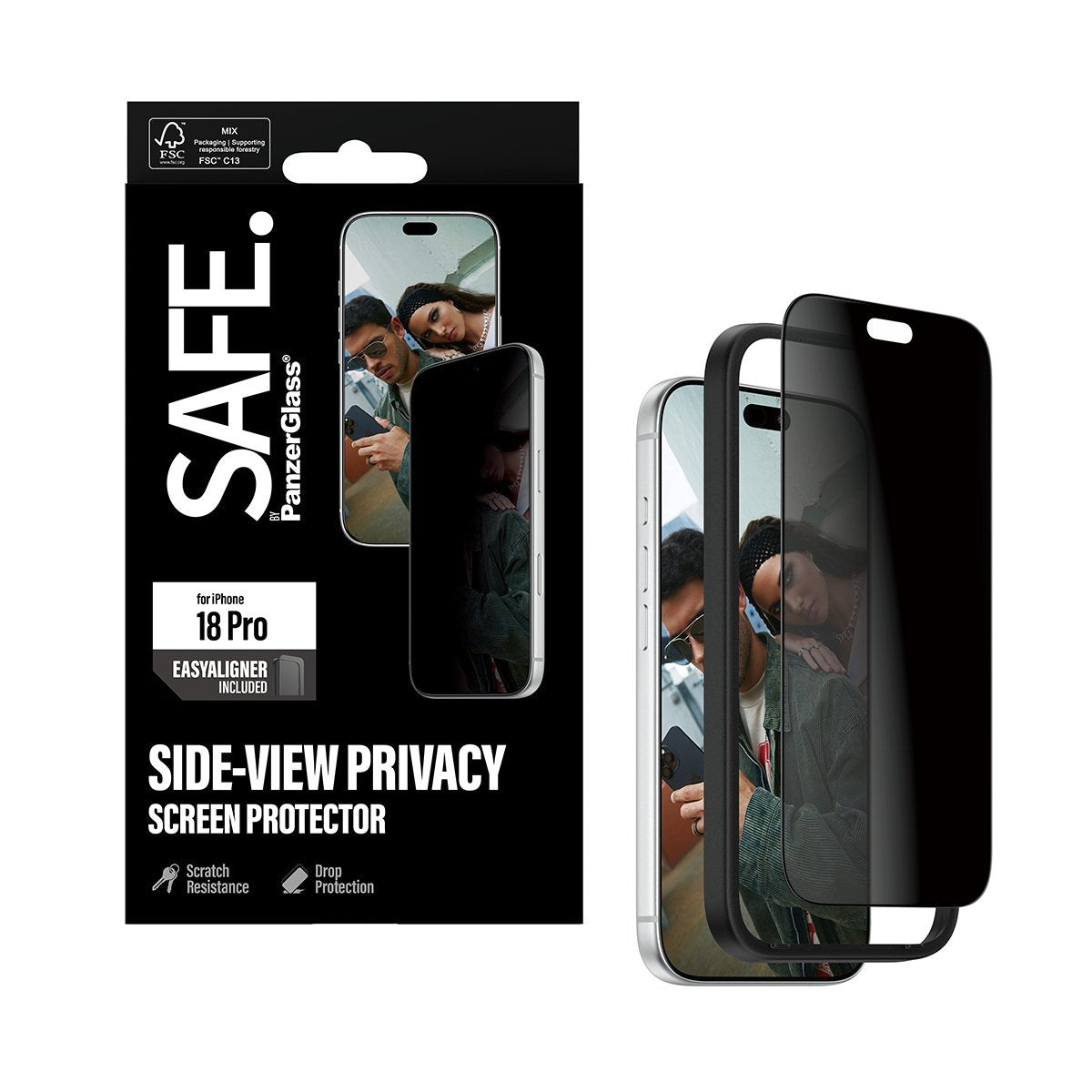 Panzerglass Safe. Privacy Screen Protector Iphone 18 Pro