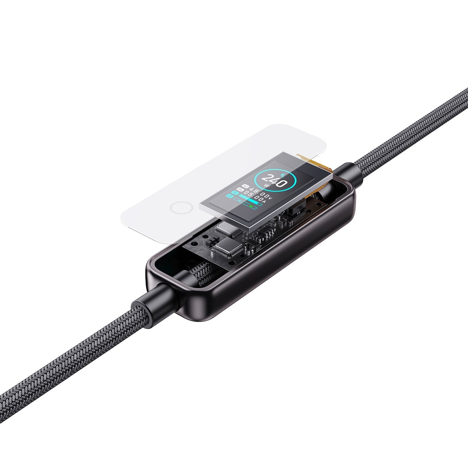 4smarts Usb-C Cable Screencord 240w 1,2m, Negro