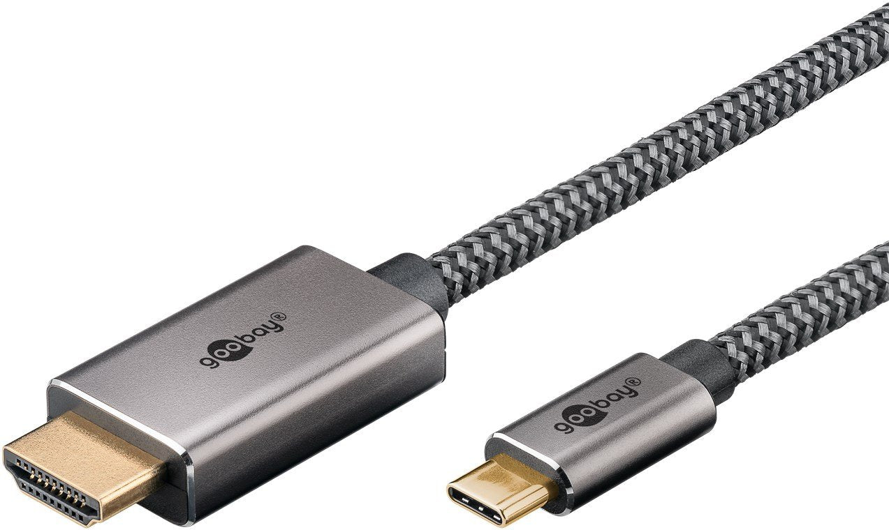 Goobay 75699, Adaptador Negro/Plateado