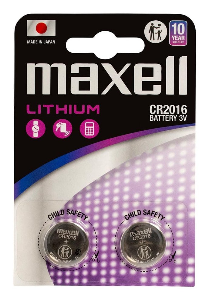 Maxell Pila Boton Litio Cr2016 3v Blister*5 (Nueva Presentacion)