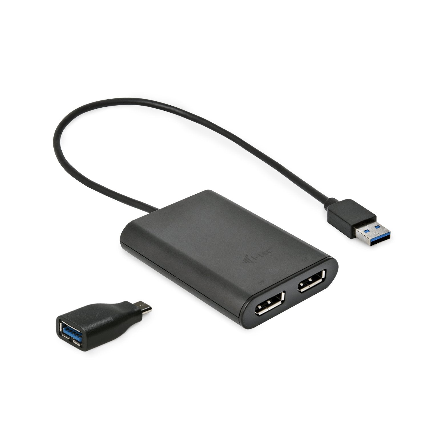 I-Tec Usb 3.0 Display Port 2x Dp 4k Ultra Hd 4096x2160 60hz Display Adapter With  Displaylink Chip 6950 For Macos Windows Android