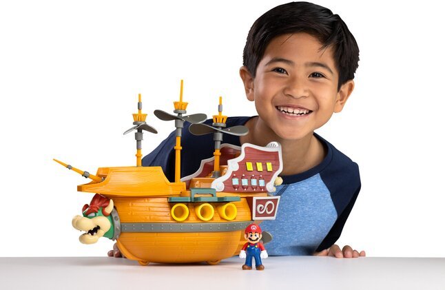 Playset Deluxe Aeronave Bowser Super Mario Nintendo