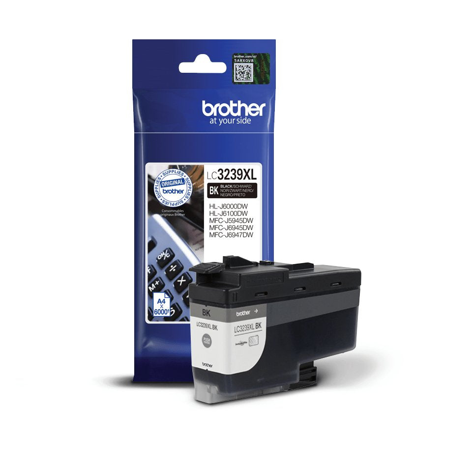Brother Lc3259xlpbk Cartucho Dtinta Negra Alta Capacidad De 6 000 Pages