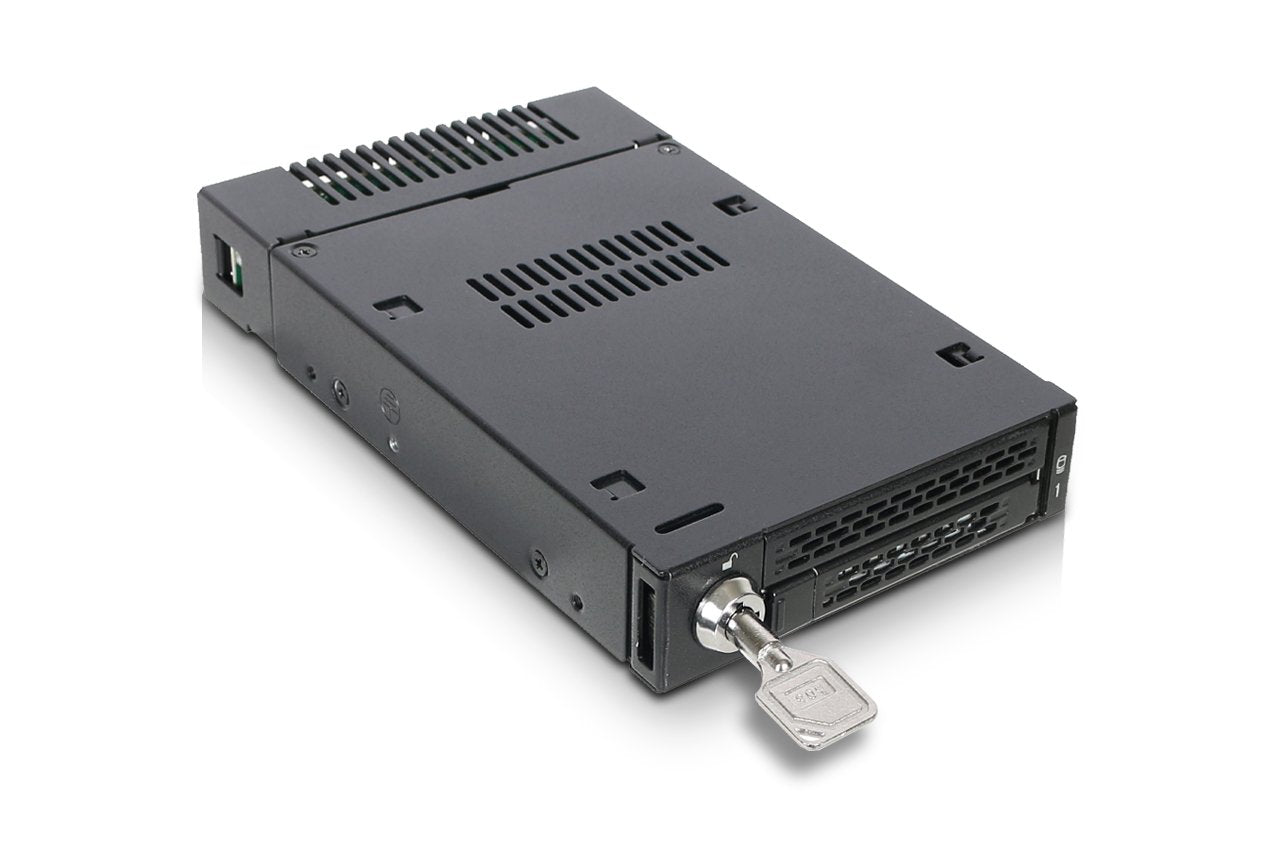 Caja Icy Dock Mb833m2k-B Para Disco Duro Externo Caja Externa Para Unidad De Estado Sólido (Ssd) Negro M.2, Chasis Intercambiable Negro, Caja Externa Para Unidad De Estado Sólido (Ssd), M.2, Sas, 32 Gbit/S, Negro