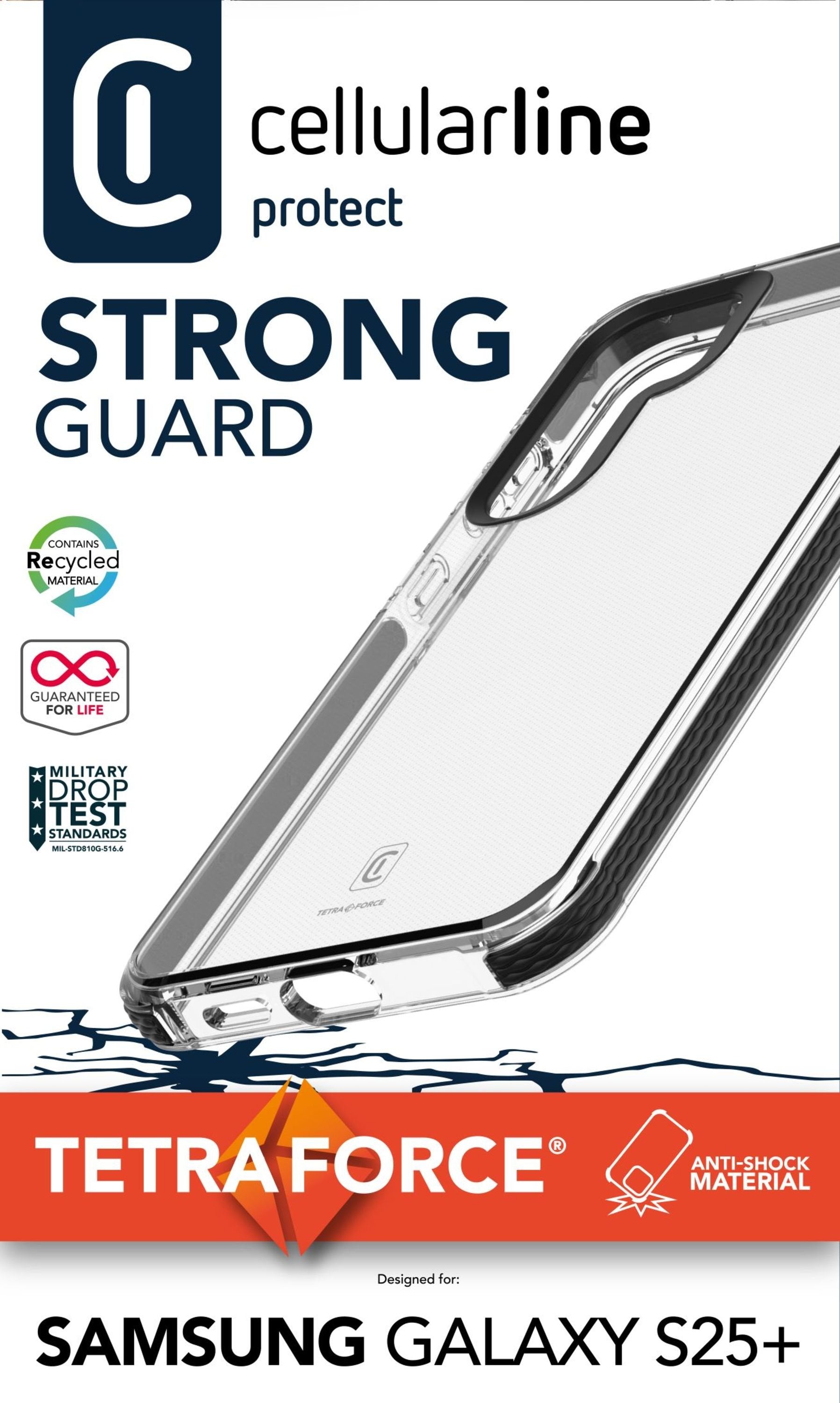 Cellularline Hard Case Tetra Force Strong Guard Samsung S25+