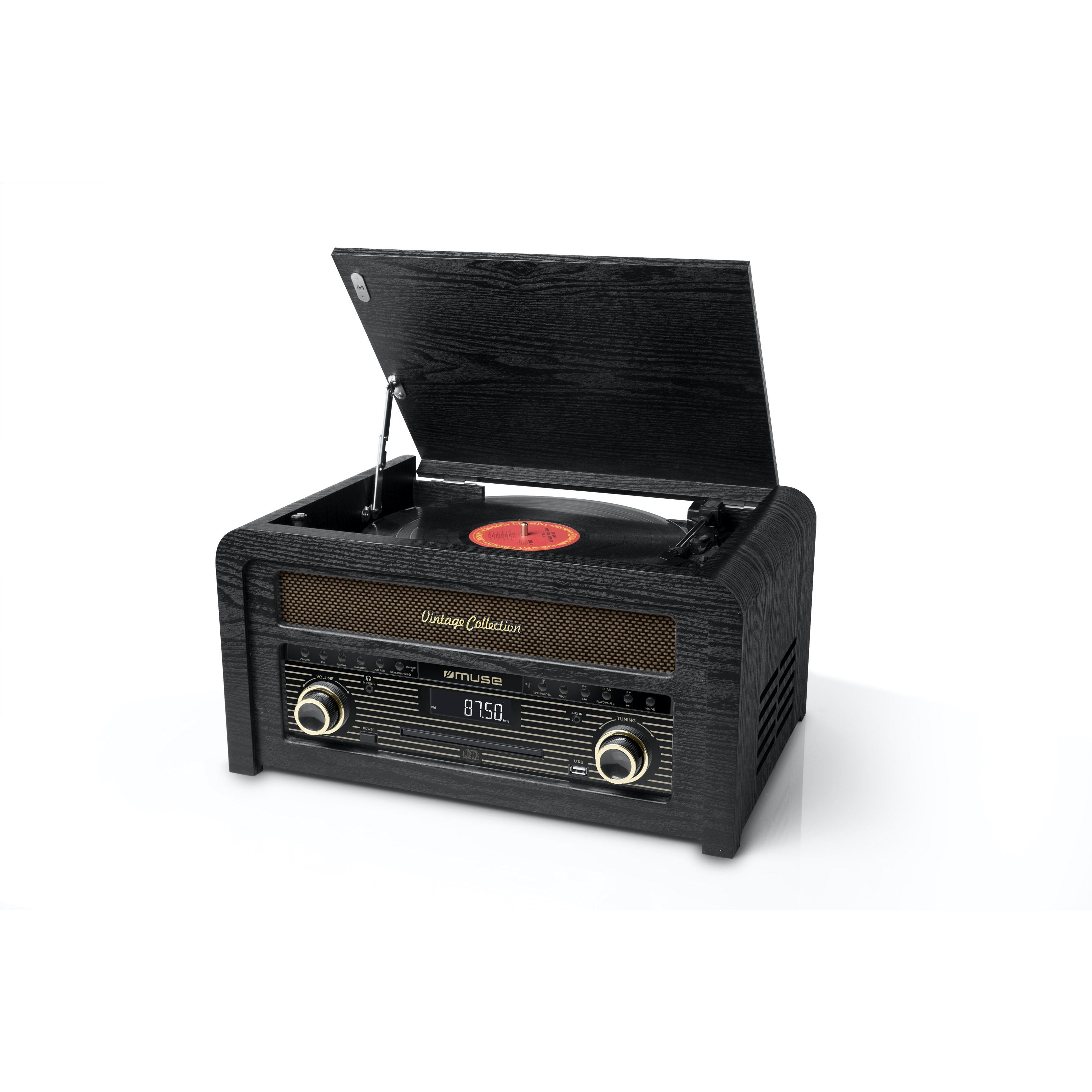 Tocadiscos Muse Mt-115w Turntable Micro System