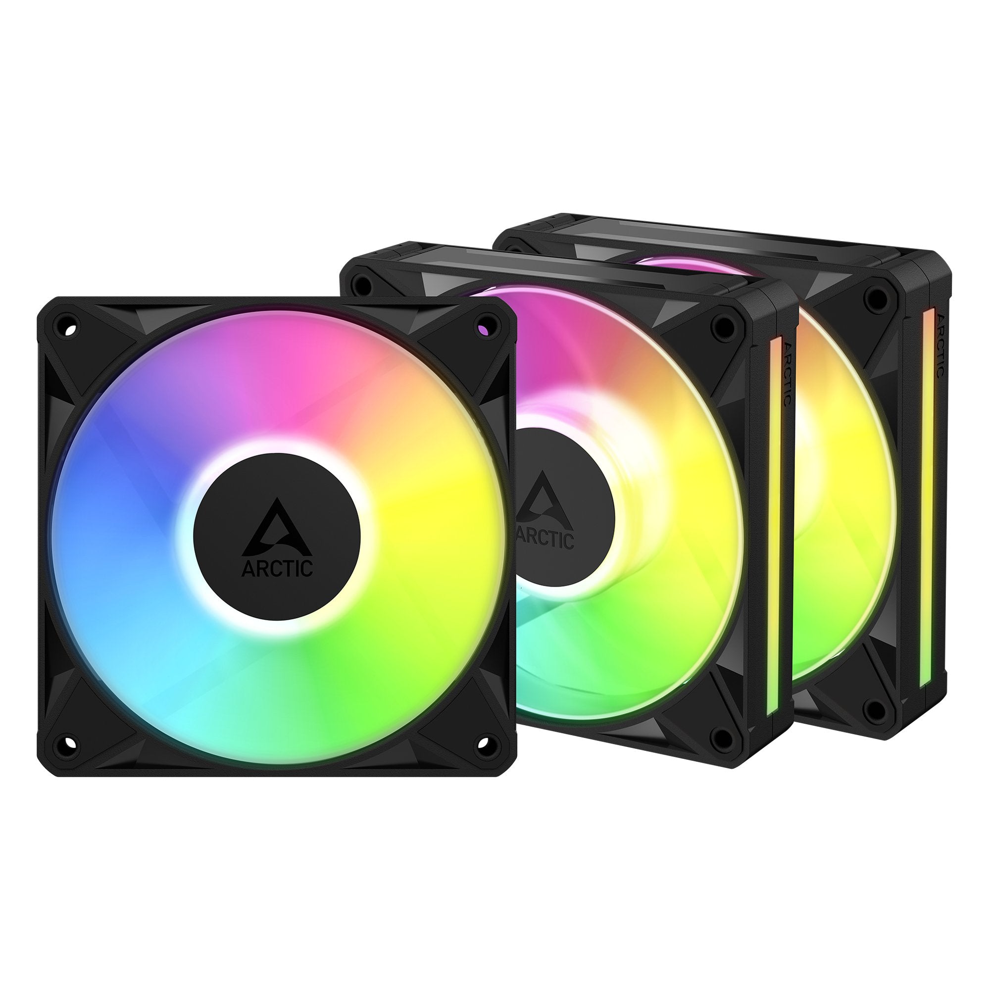 Ventilador Pc Arctic Bionix P12 A-Rgb (Negro Blanco, Pack De 3, 120 Mm) Acfan00337a