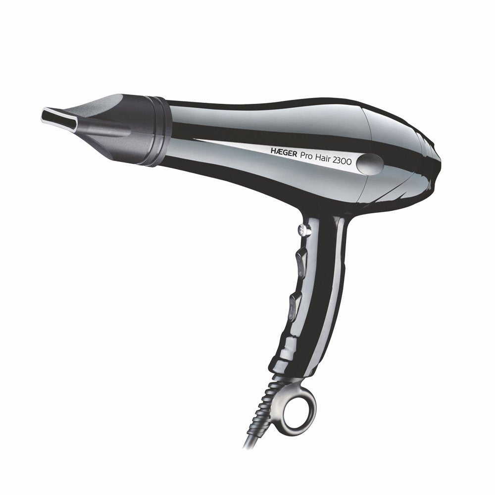 Secador De Pelo Haeger Pro Hair 2300 2300w 2 Velocidades 3 Temperaturas Protección Sobrecalentamiento Concentrador Y Difusor Grandes
