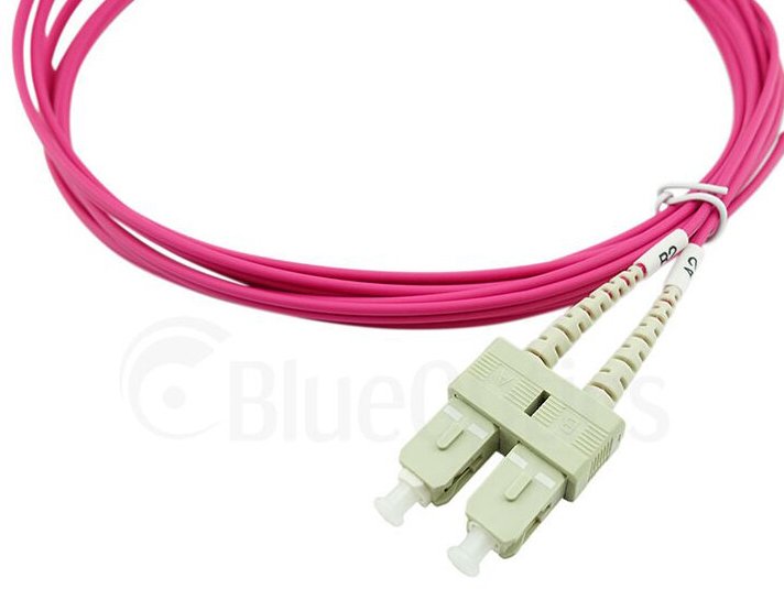 Blueoptics Sfp3132fu0.5mk Cable De Fibra Optica 0,5 M Lc Sc Om4 Magenta