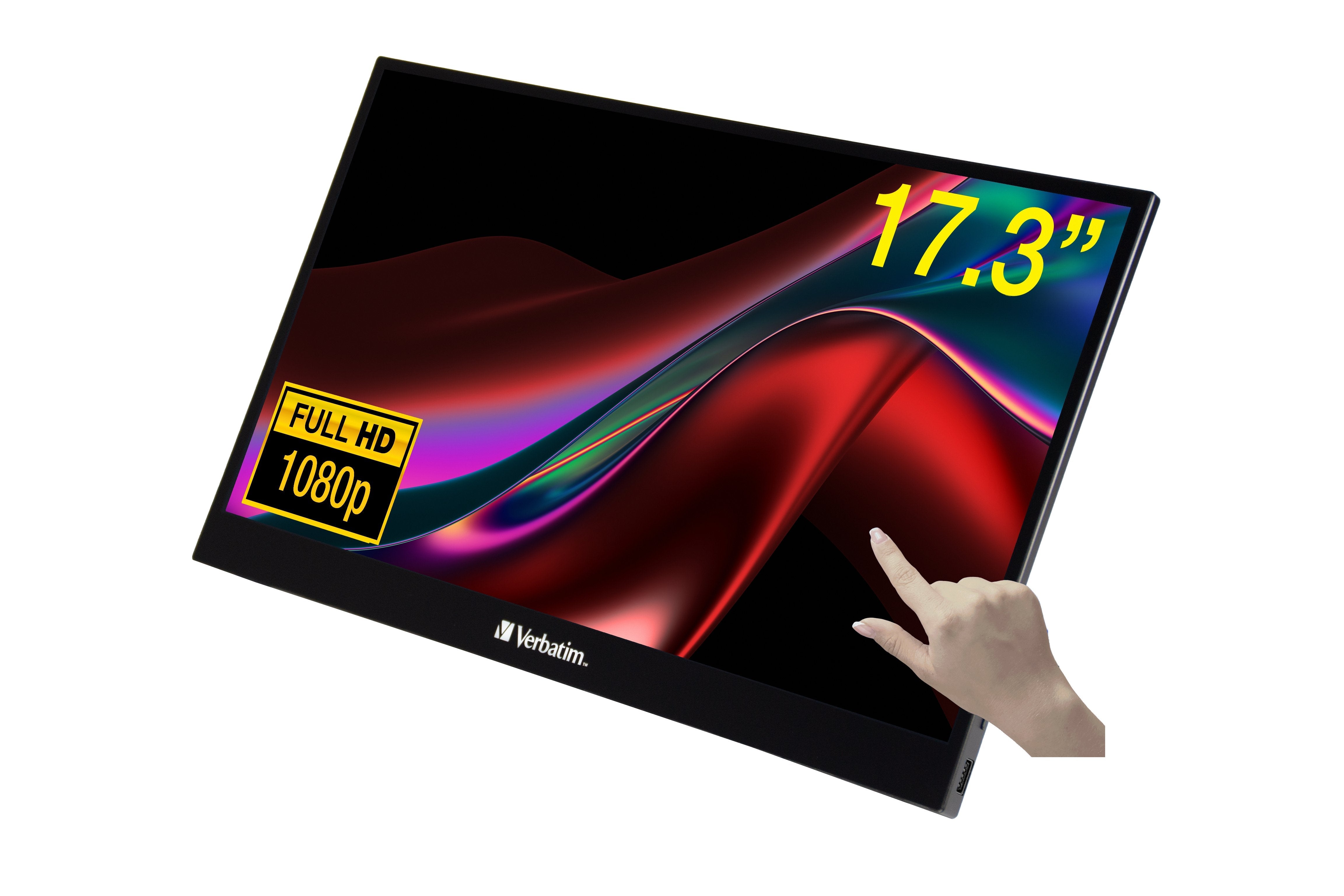 Verbatim Pmt-17 Portable Touchscreen Monitor 17.3" Full Hd 1080p Metal Housing