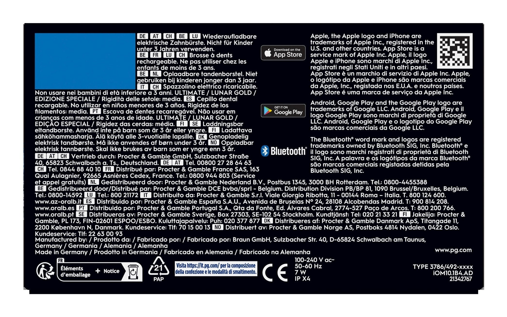 EAN 8700216996297 - Oral-B iO Series 10 17398125 cepillo eléctrico para dientes Adulto Cepillo de dientes oscilante Negro imagen 6