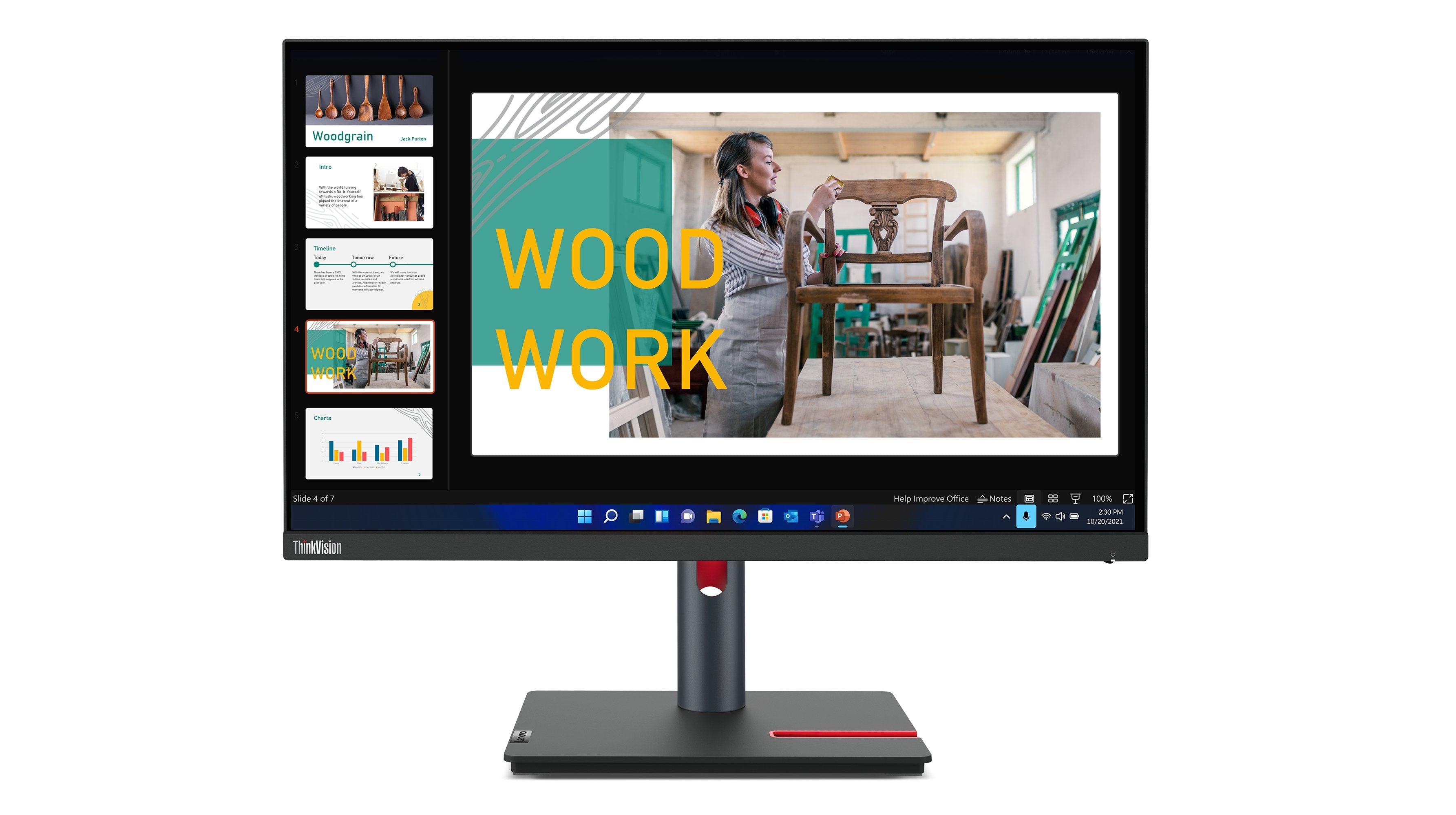 EAN 0196380977176 - Lenovo ThinkVision P24q-30 LED display 60,5 cm (23.8") 2560 x 1440 Pixeles Quad HD Negro imagen 5