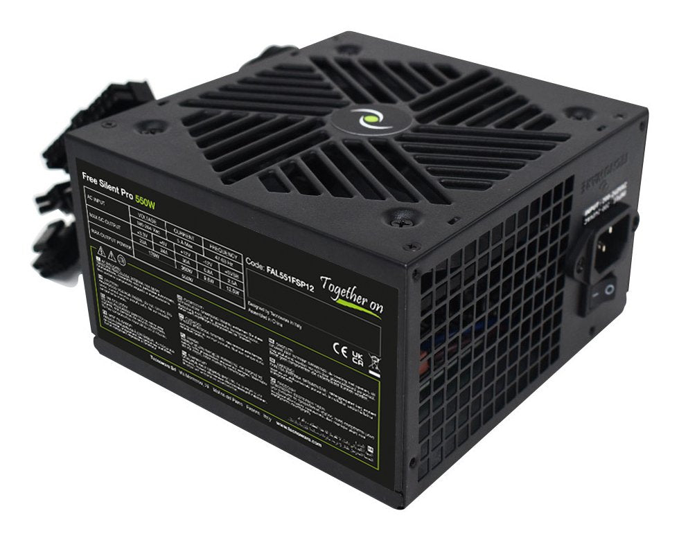 EAN 8026475183408 - Tecnoware Free Silent PRO 550 unidad de fuente de alimentación 550 W 20+4 pin ATX ATX Negro imagen 1