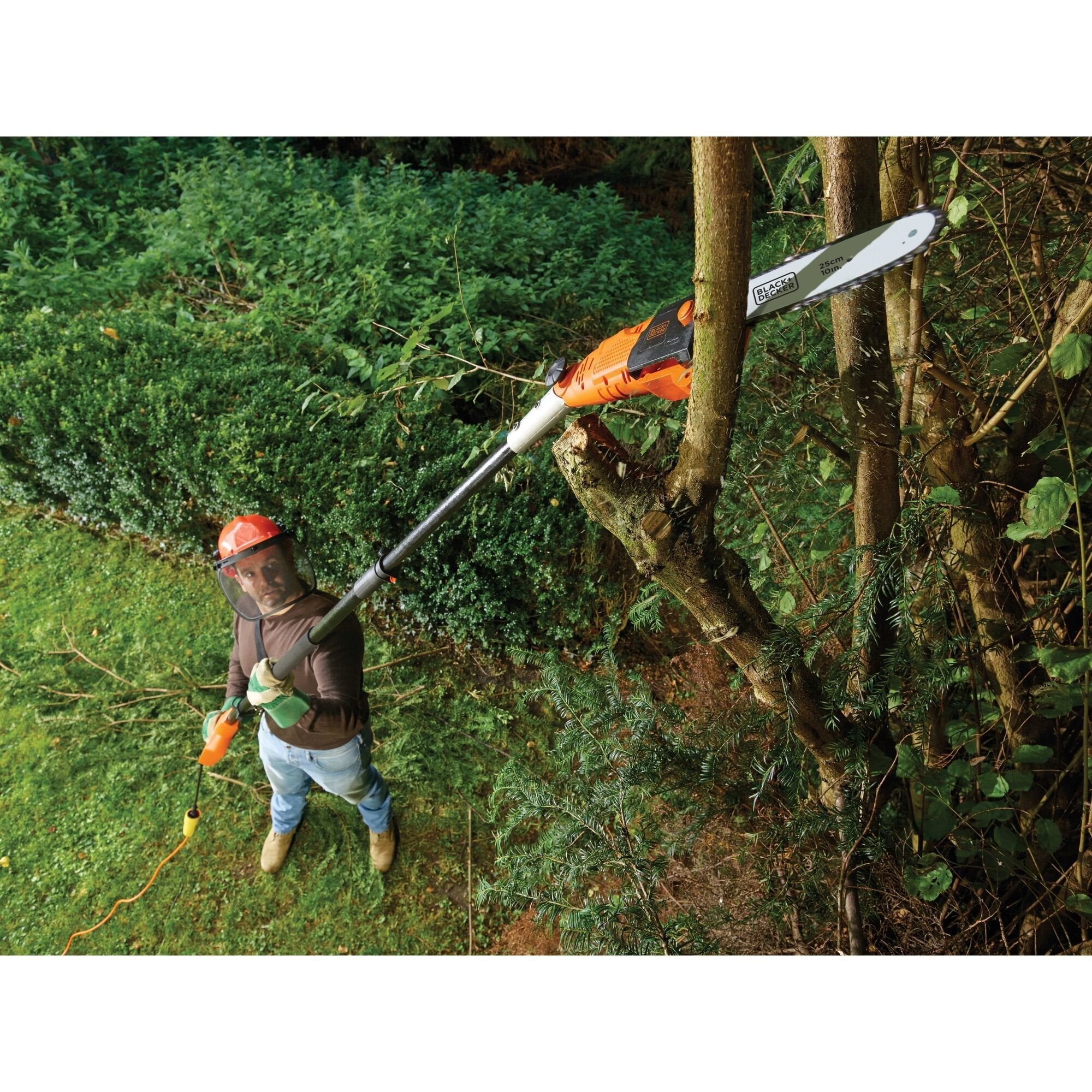EAN 5035048554081 - Black & Decker PS7525-QS podadora eléctrica Negro, Naranja 3,5 cm 18 V Litio imagen 3