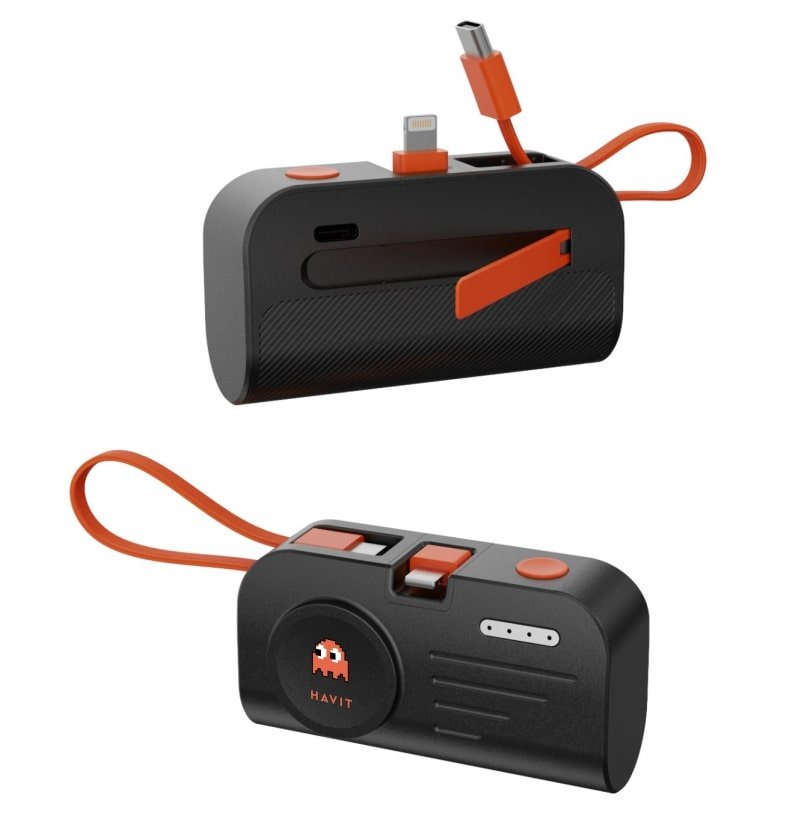 Havit Stk011 Eu Travel Set - Kit (Cargador De Viaje + Batería Externa + Cable Usb-C + Ventilador De Mano)