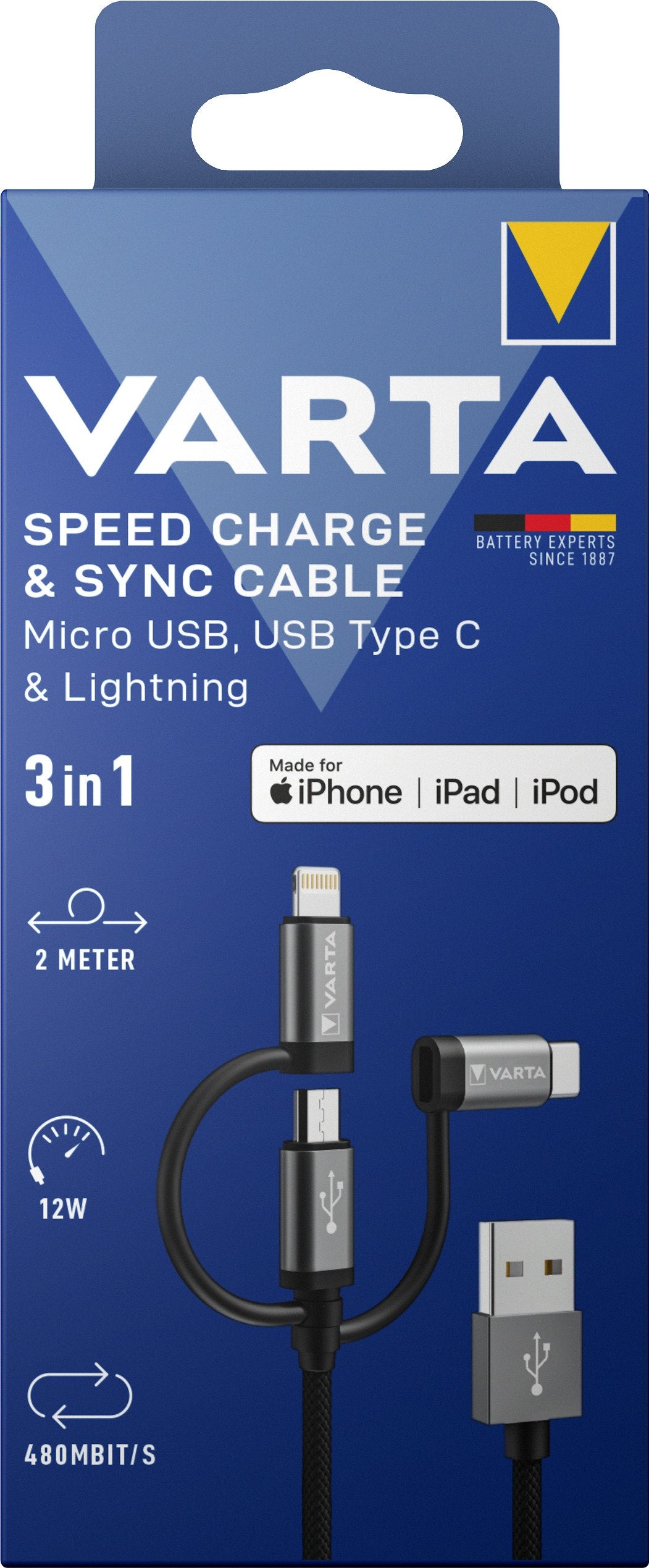 EAN 4008496066315 - Varta 57937 101 111 cargador de dispositivo móvil Universal Lightning, USB Interior imagen 4