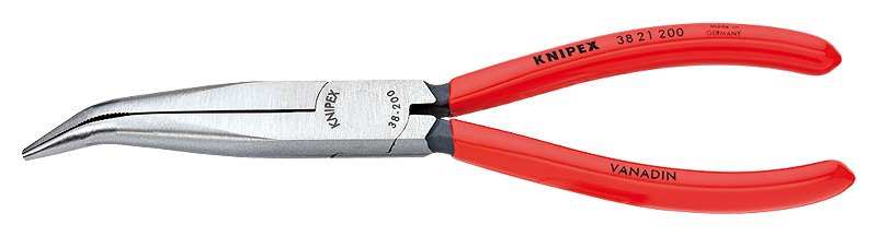 Knipex Elektronik- U. Feinmechanik Alicate De Punta Semirredonda 40° Curvado 38 21 200 38 21