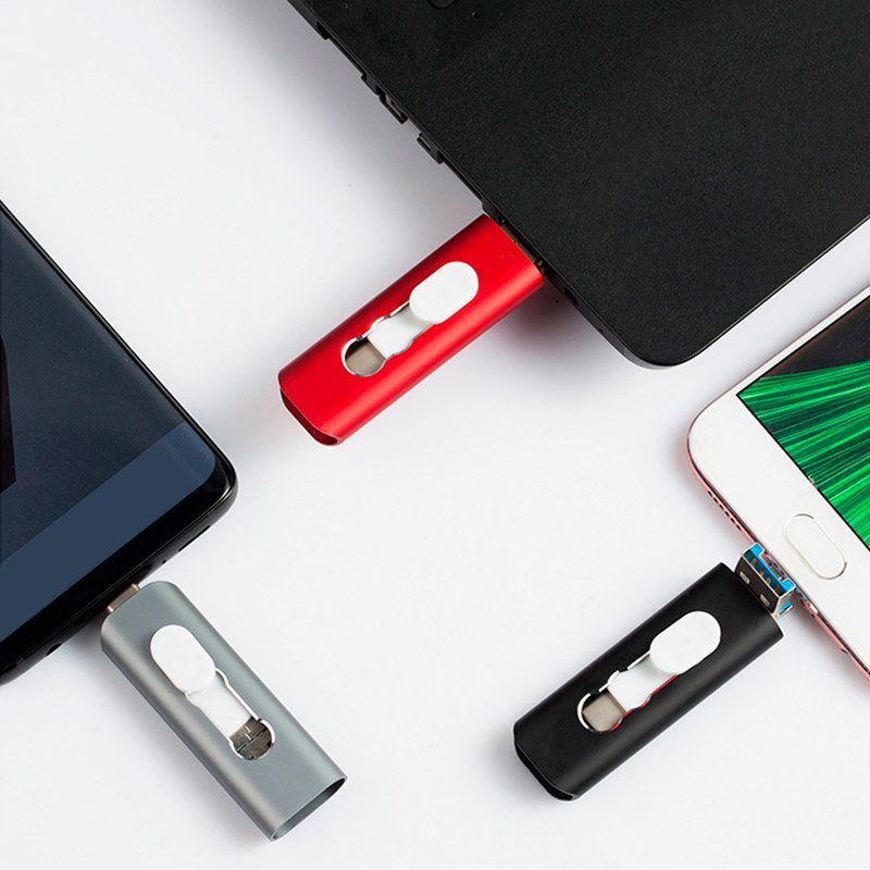 EAN 8434847047027 - COOL Accesorios 8434847047027 unidad flash USB 128 GB USB Type-A/USB Type-C/Lightning Gris imagen 2