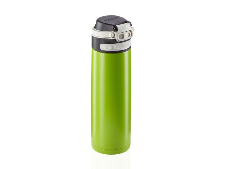 Leifheit 03277 Taza De Viaje 600 Ml Negro, Verde Acero Inoxidable