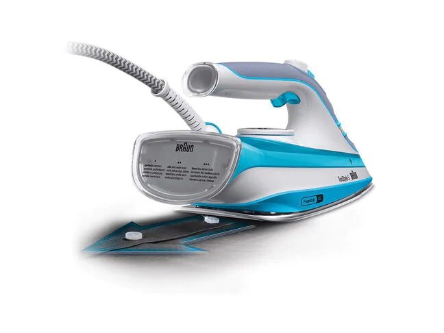 Braun Texstyle 5 Si 5006 Bl Plancha Vapor-Seco Suela De Cerámica 2600 W Azul, Gris, Blanco  0127406000