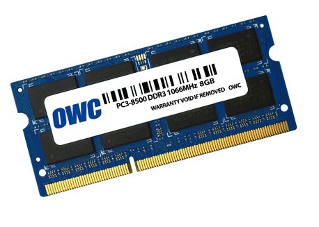EAN 0794504325454 - OWC 8GB, PC8500, DDR3, 1066MHz módulo de memoria 1 x 8 GB 204-pin SO-DIMM imagen 1