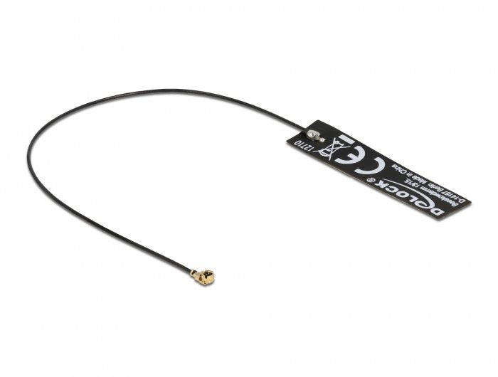 Delock 12710 Antena Gnss Beidou Galileo Glonass Gps L1 L2 L5 I-Pex Inc., Mhf® I Conector Compatible 0 - 2 Dbi Omnidireccional Fpc