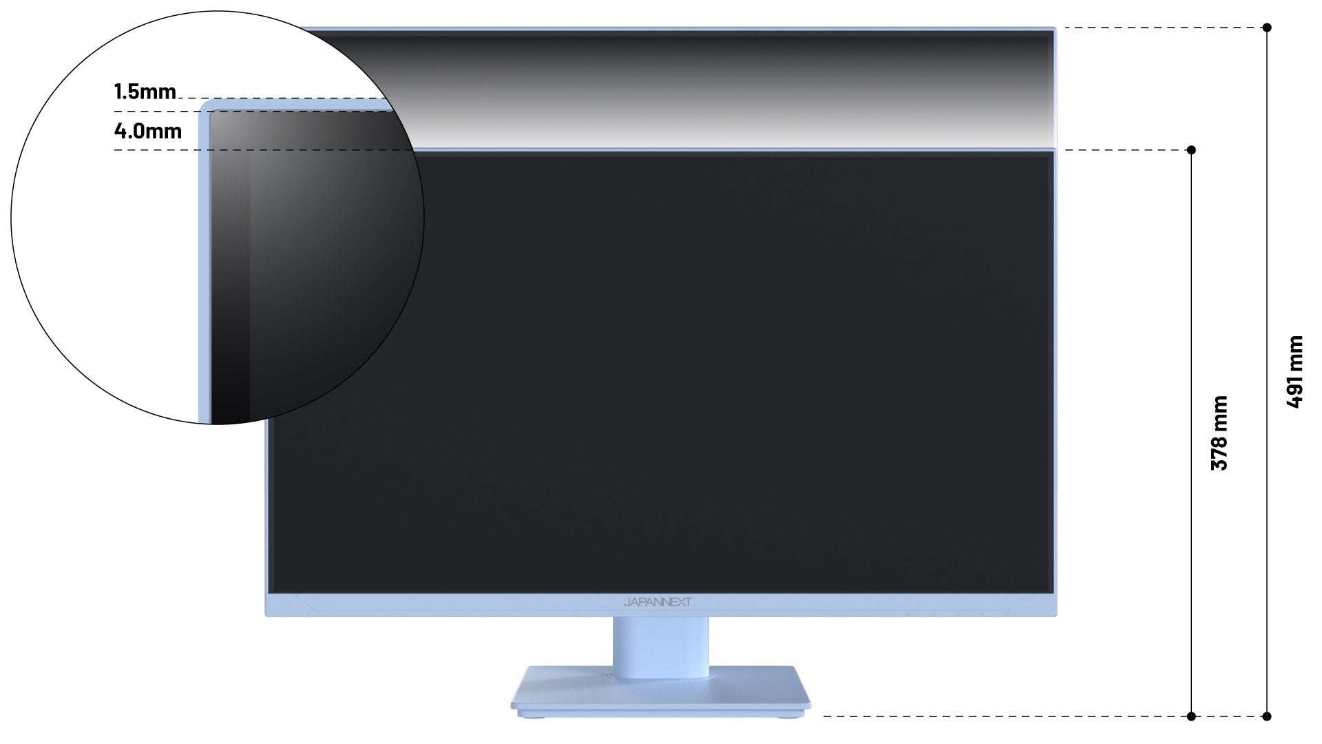 EAN 4589511175736 - JAPANNEXT JN-I238FHD120F-HSP-BB pantalla para PC 60,5 cm (23.8") 1920 x 1080 Pixeles Full HD LCD Azul imagen 5