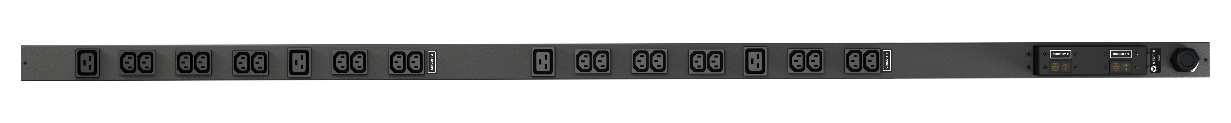 EAN 0767041026153 - Vertiv Geist rPDU, basic, 0U, input IEC60309 230V 32A, outputs (20)C13 | (4)C19 unidad de distribución de imagen 1