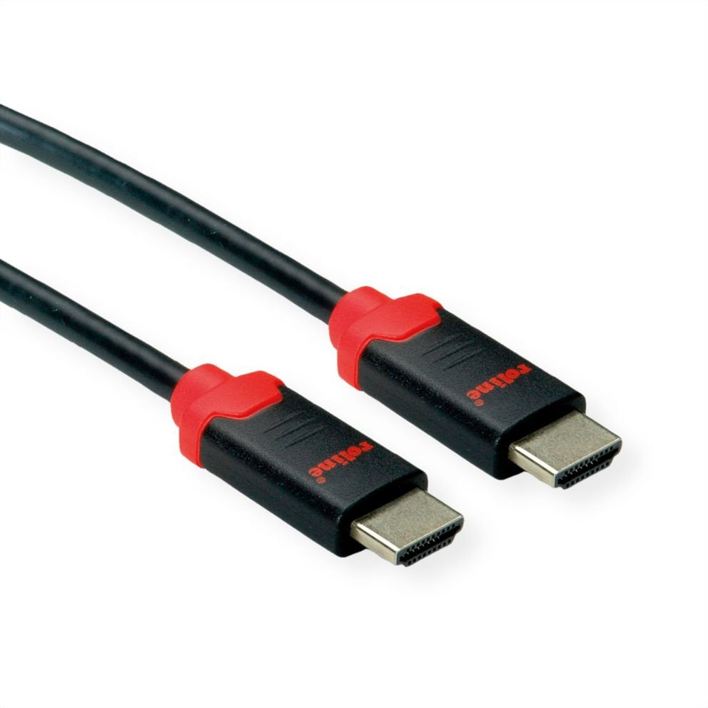 Roline 10k Hdmi Ultra High Speed Cable, St St, Schwarz, 3 M