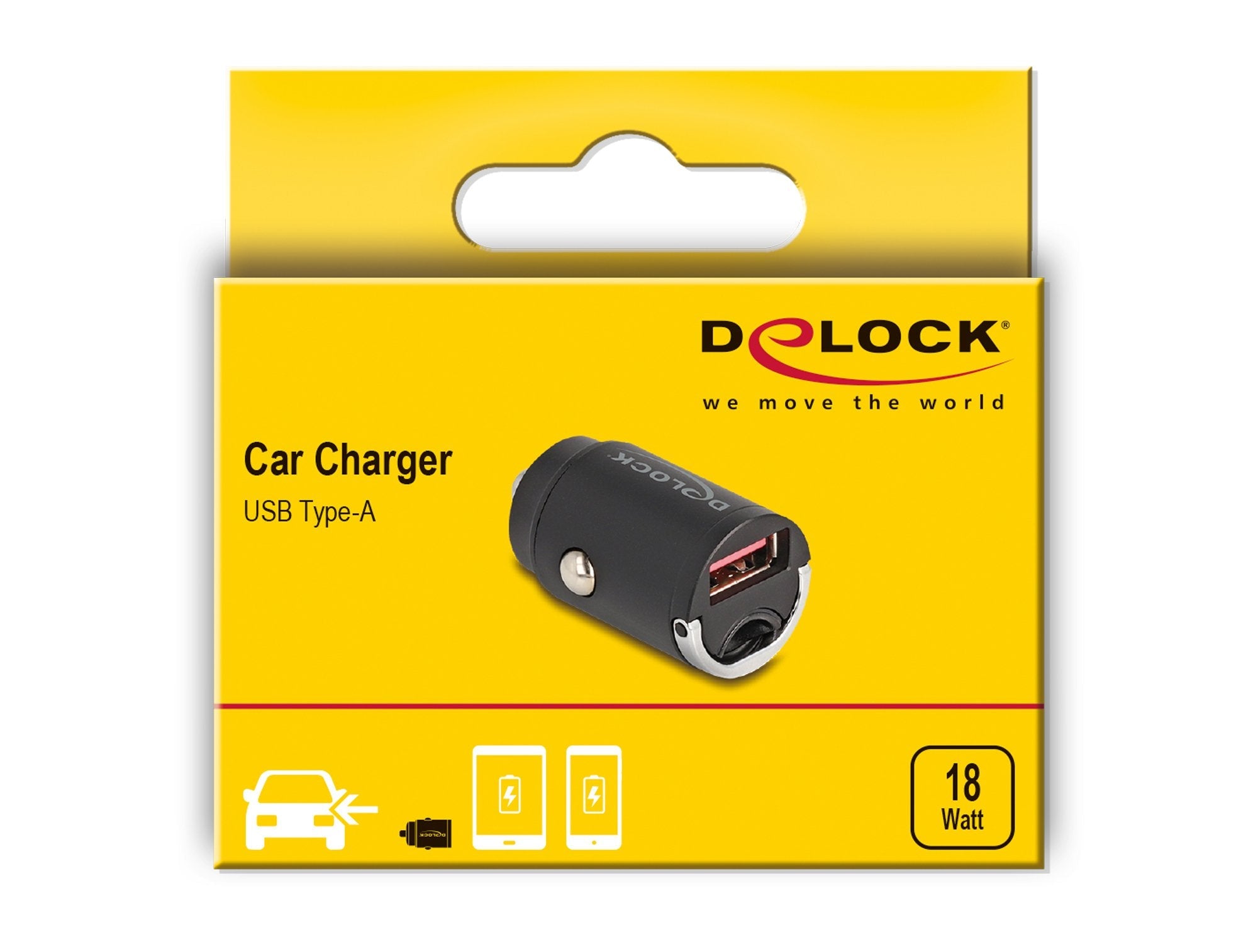 Mini Kfz Ladeadapter Usb Typ-A Mit 18 W