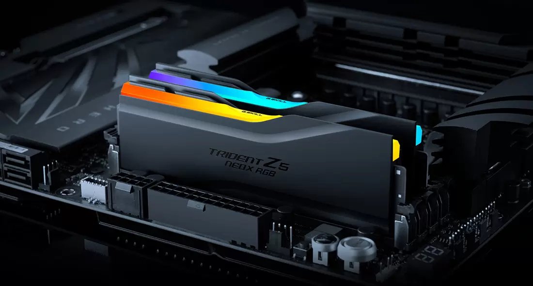 G.Skill Dimm 32 Gb Ddr5-6000 (2x 16 Gb) Dual-Kit (Negro, F5-6000a3038f16gx2-Tz5nxrk, Trident Z5 Neo X Rgb) F5-6000a3038f16gx2-Tz5nxrk