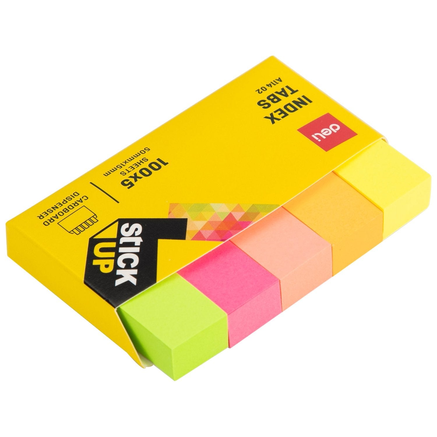 Deli Indices Adhesivos 5x100h 50x12mm Colores Surtidos Brillantes