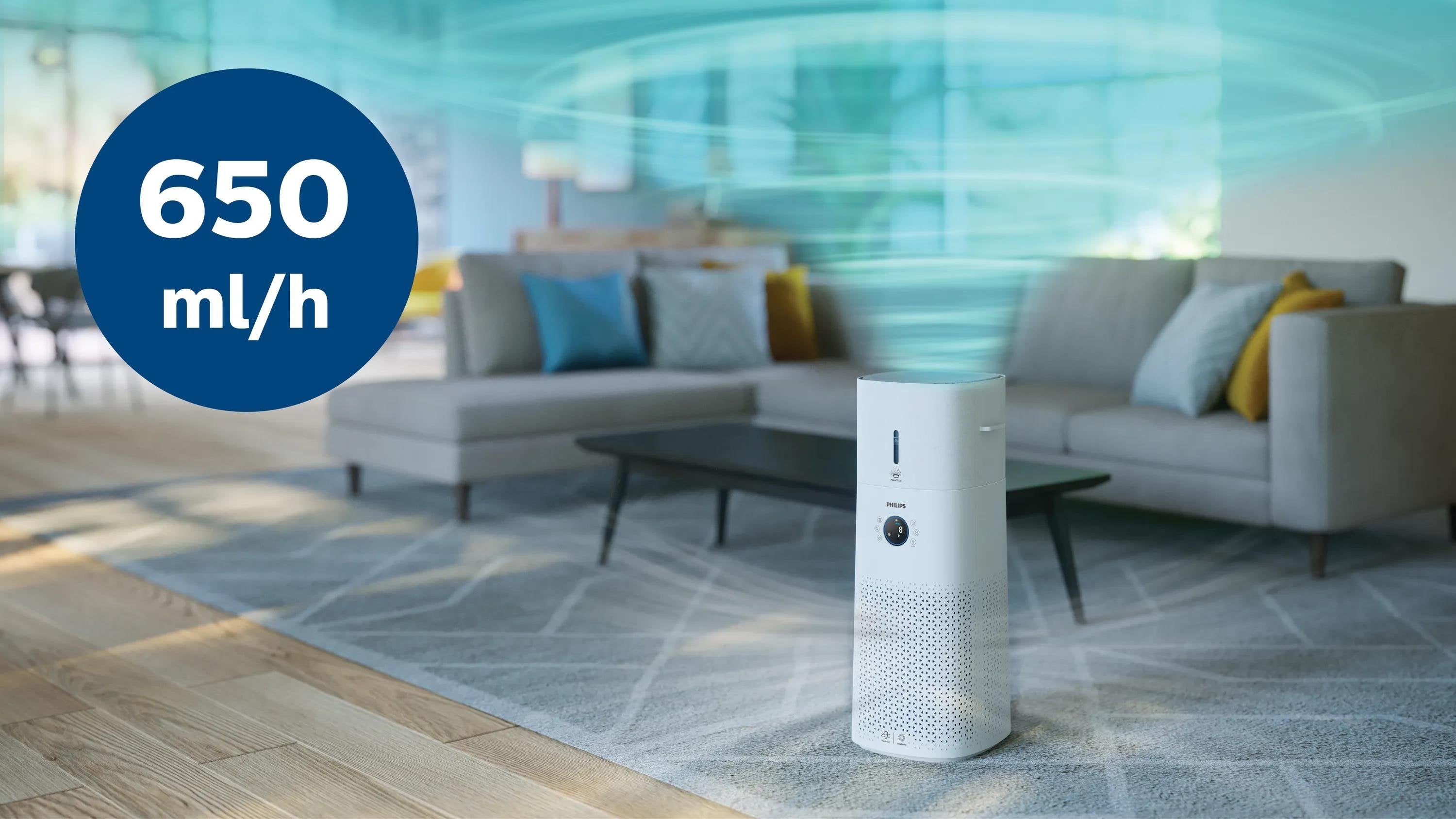 EAN 8720389030383 - Philips 3000 series AC3737 131 m² 55 dB 42 W Blanco imagen 5