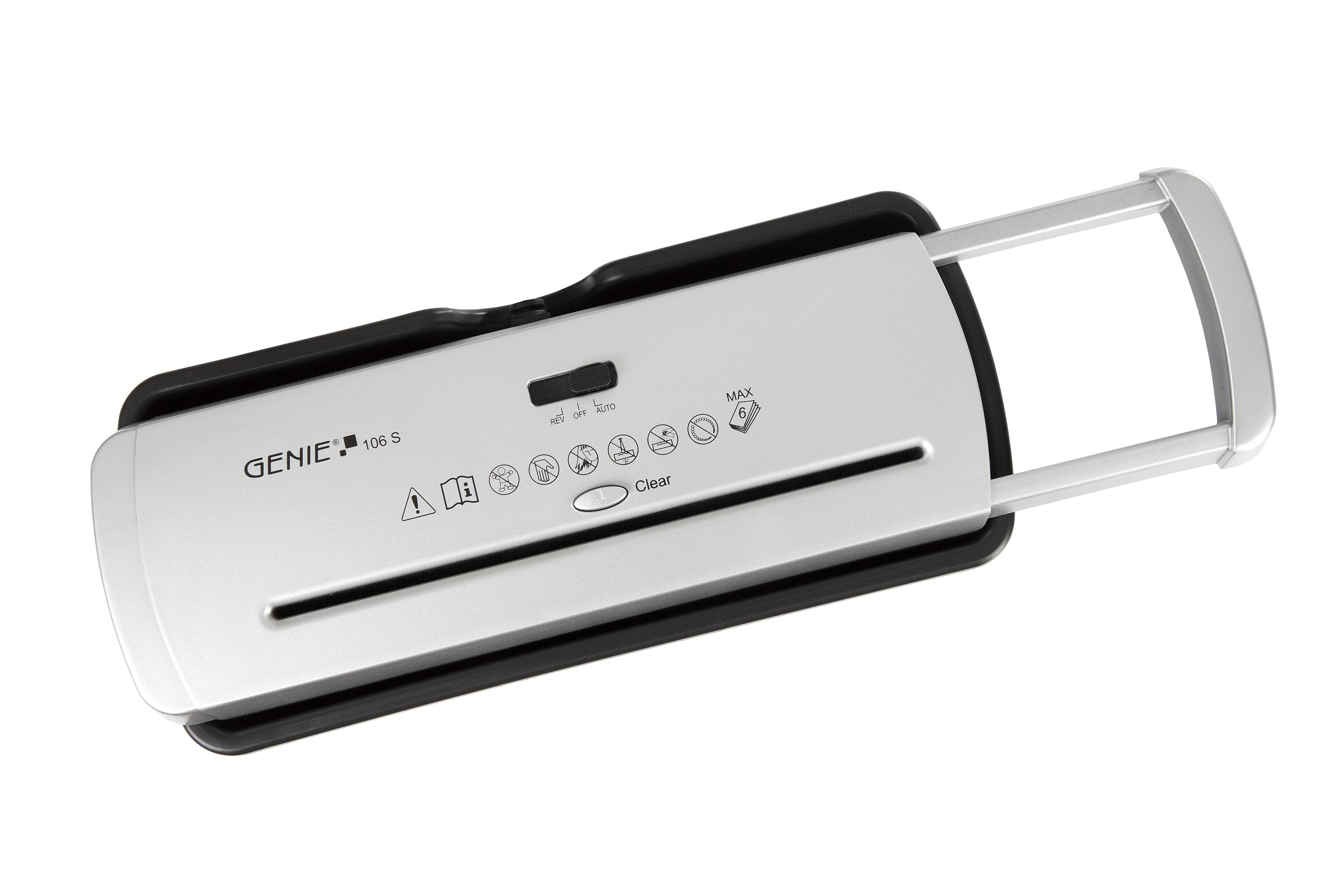 Genie Aktenvernichter 106 S Plata Negro 6 Blatt