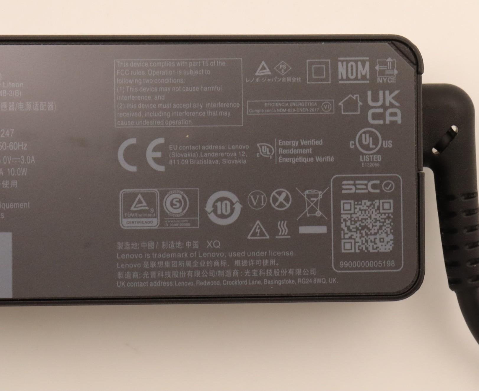 EAN 5704174776192 - Lenovo 5A10W86247 adaptador e inversor de corriente Interior 45 W Negro imagen 5