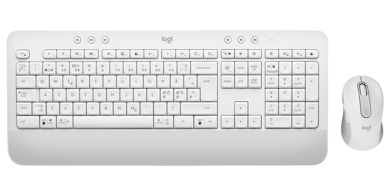 EAN 5099206105485 - Logitech 920-011038 teclado Ratón incluido Oficina Bluetooth QWERTY Nórdico Blanco imagen 1