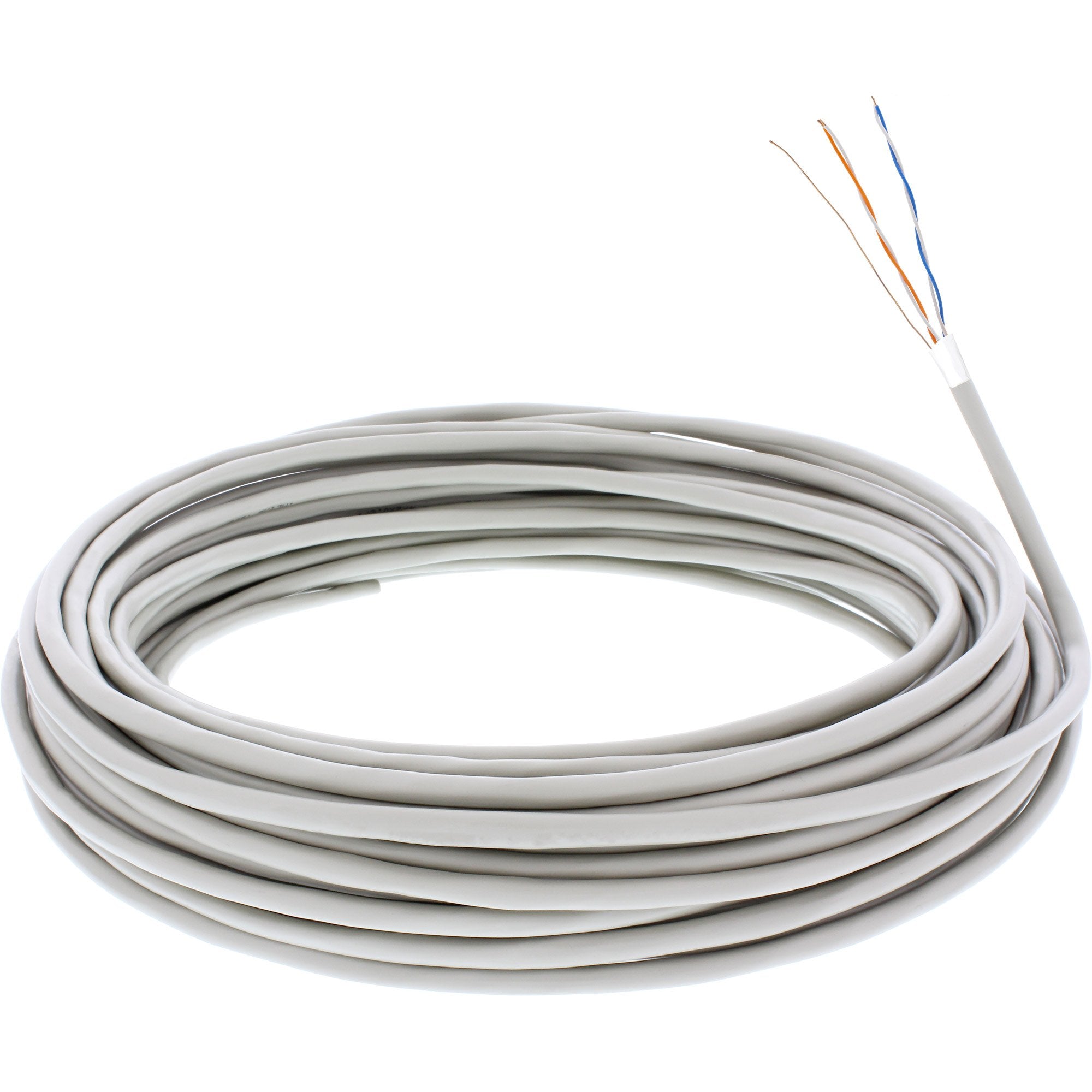 Cable Telefónico Inline 4 Hilos Instalación Sólida 2x2x06mm Apantallado 25m