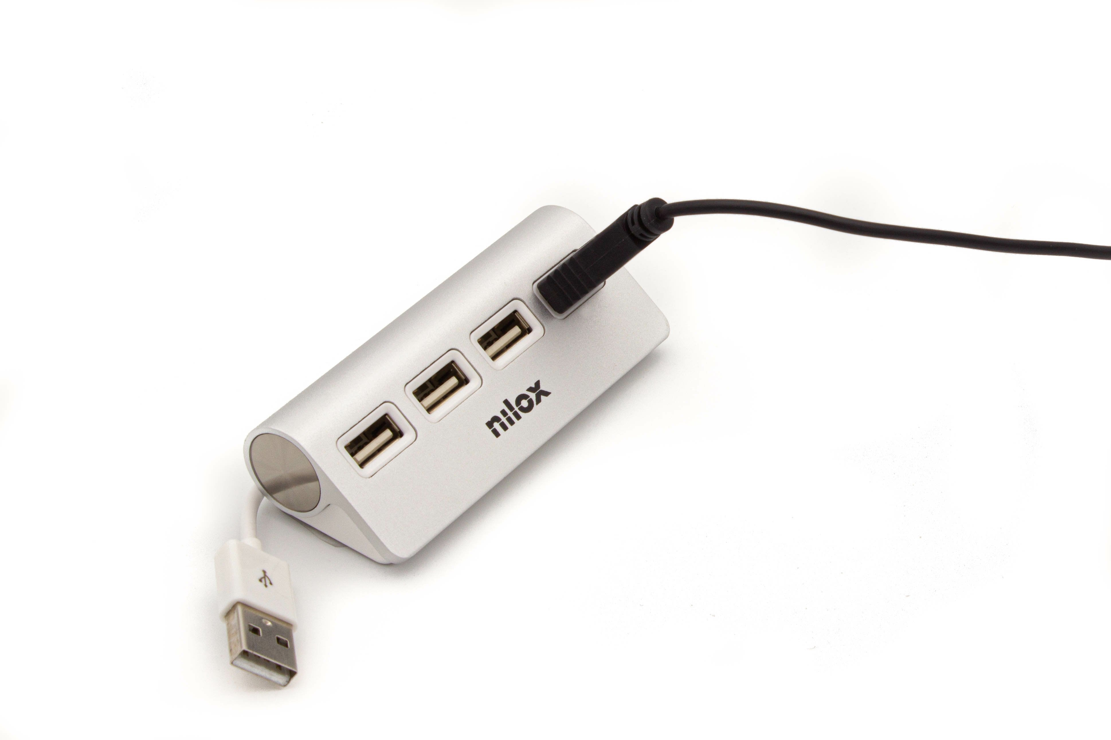 Hub 4 Puertos Usb 2.0 Alu