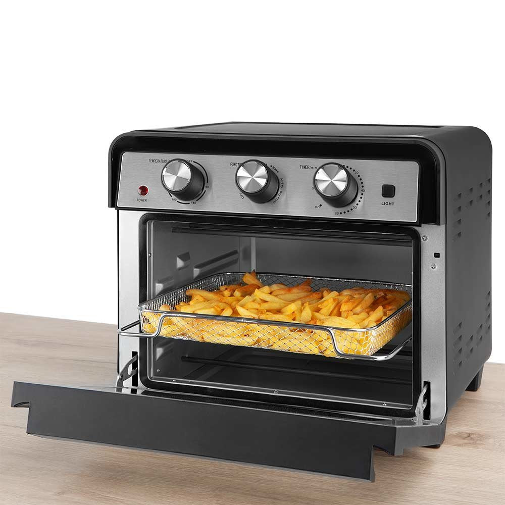 Horno Freidora Orbegozo Hof 220  Multifuncion - Potencia De 1600w En Modo Horno Y 1700w En Modo Freidora De Aire -