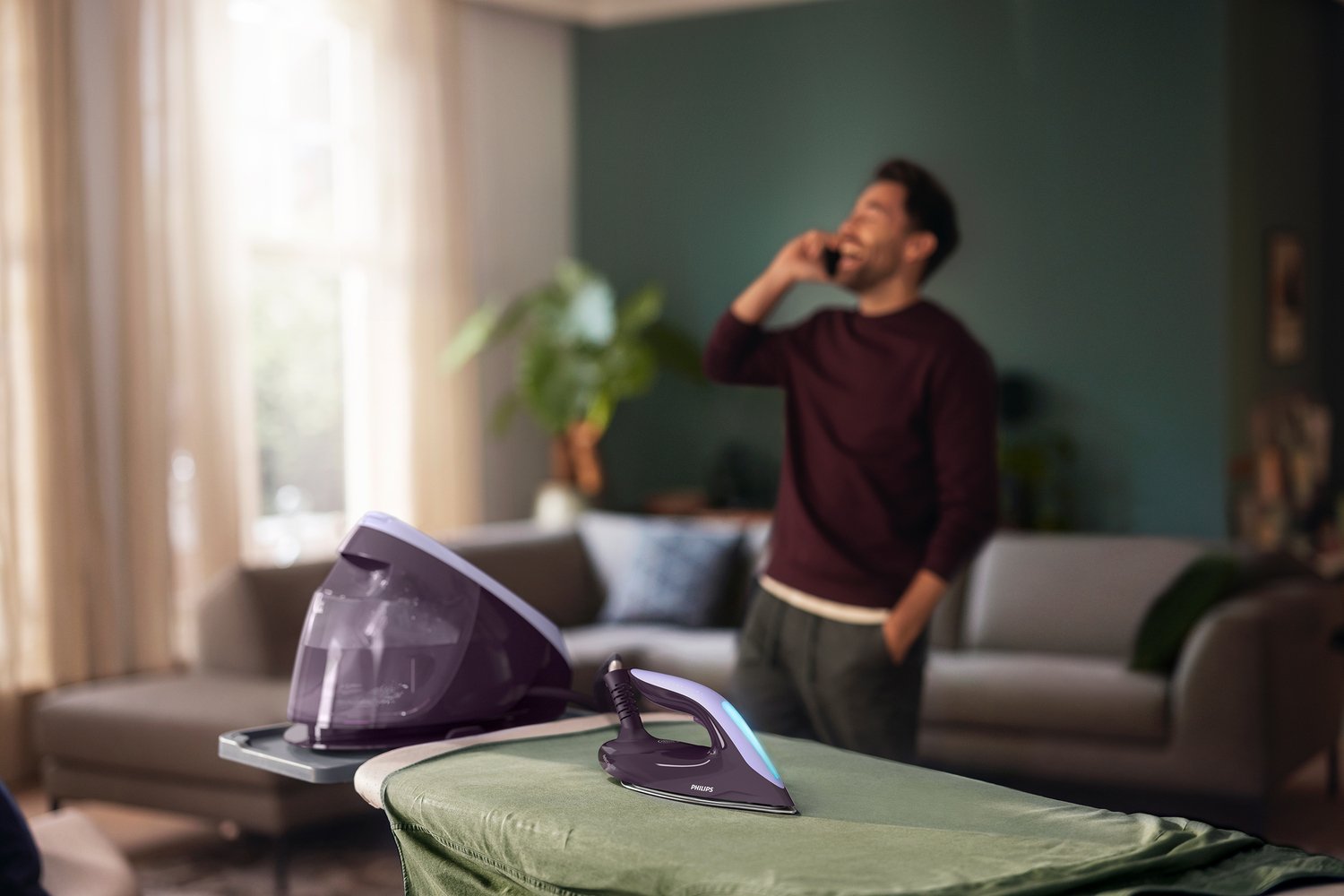 EAN 8720389001246 - Philips 7000 series PSG7050/30 estación plancha al vapor 2100 W 1,8 L Suela SteamGlide Elite Violeta imagen 12