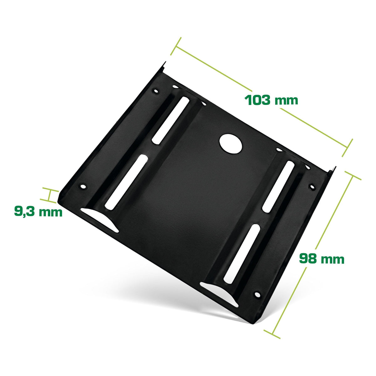 Inline Adaptador Hdd/Ssd, 2,5" A 3,5", Con Tornillos, Negro