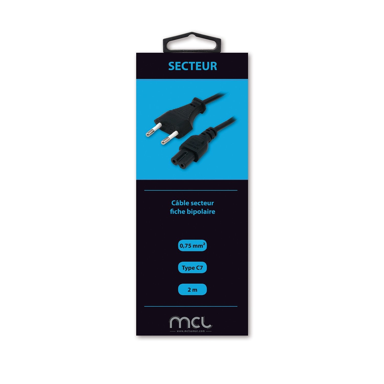Mcl Euro Power Cable 2m