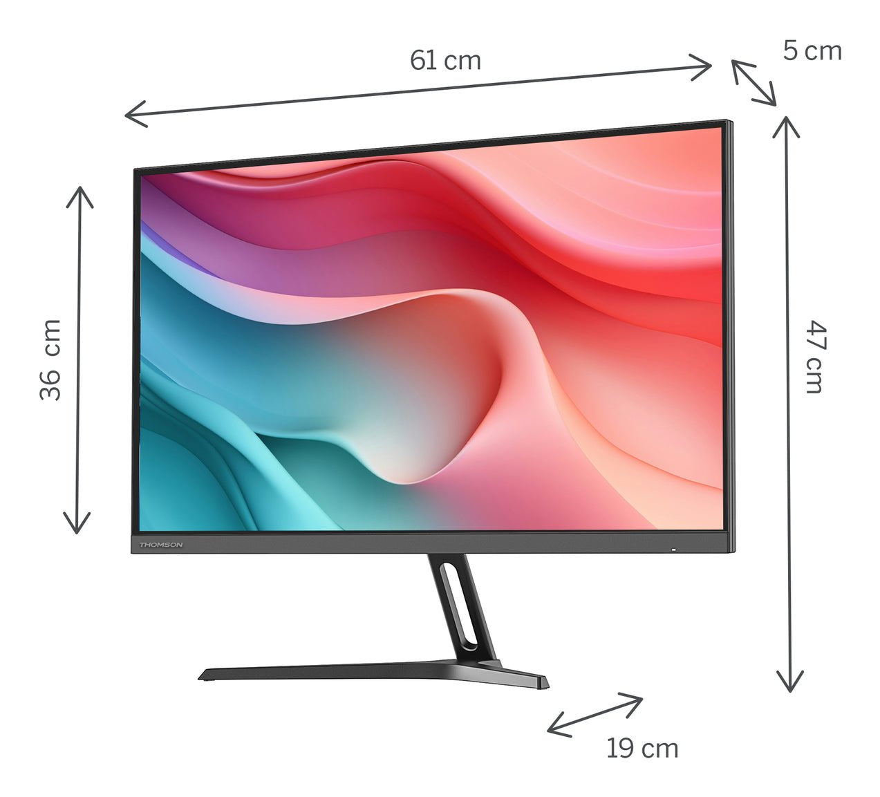 EAN 9120106661927 - Thomson M27FB2Y15 pantalla para PC 68,6 cm (27") 1920 x 1080 Pixeles Full HD Negro imagen 2
