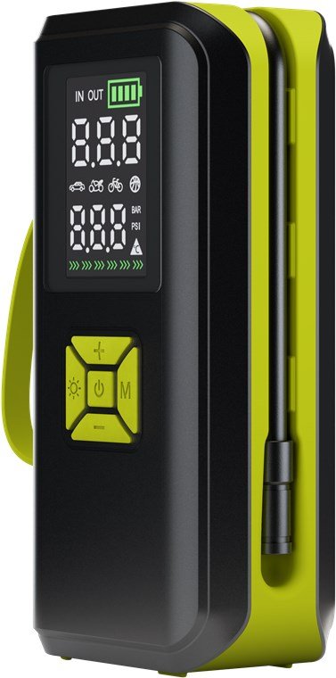 Compresor Inalámbrico
 Bomba De Aire Portátil Con Un Máximo De 10 Bar/150 Psi Para Coches, Bicicletas, Motos O Balones.