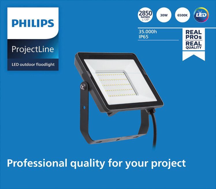 Proyector 30w 2850lm 6500k Ip65 911401864384 Philips