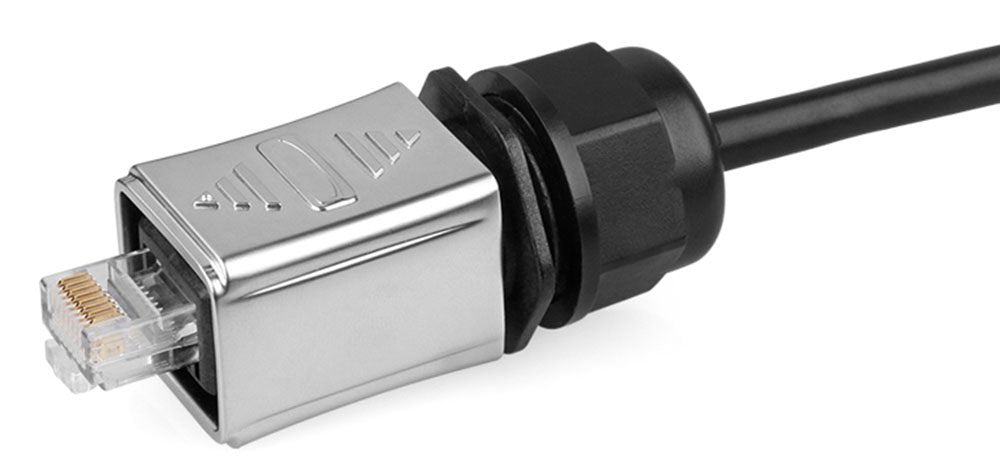 Industrie-Steckverbinder S6 - Unbestückter Stecker, Aussparung Für Rj45 Stecker, Metall, Good Connections®