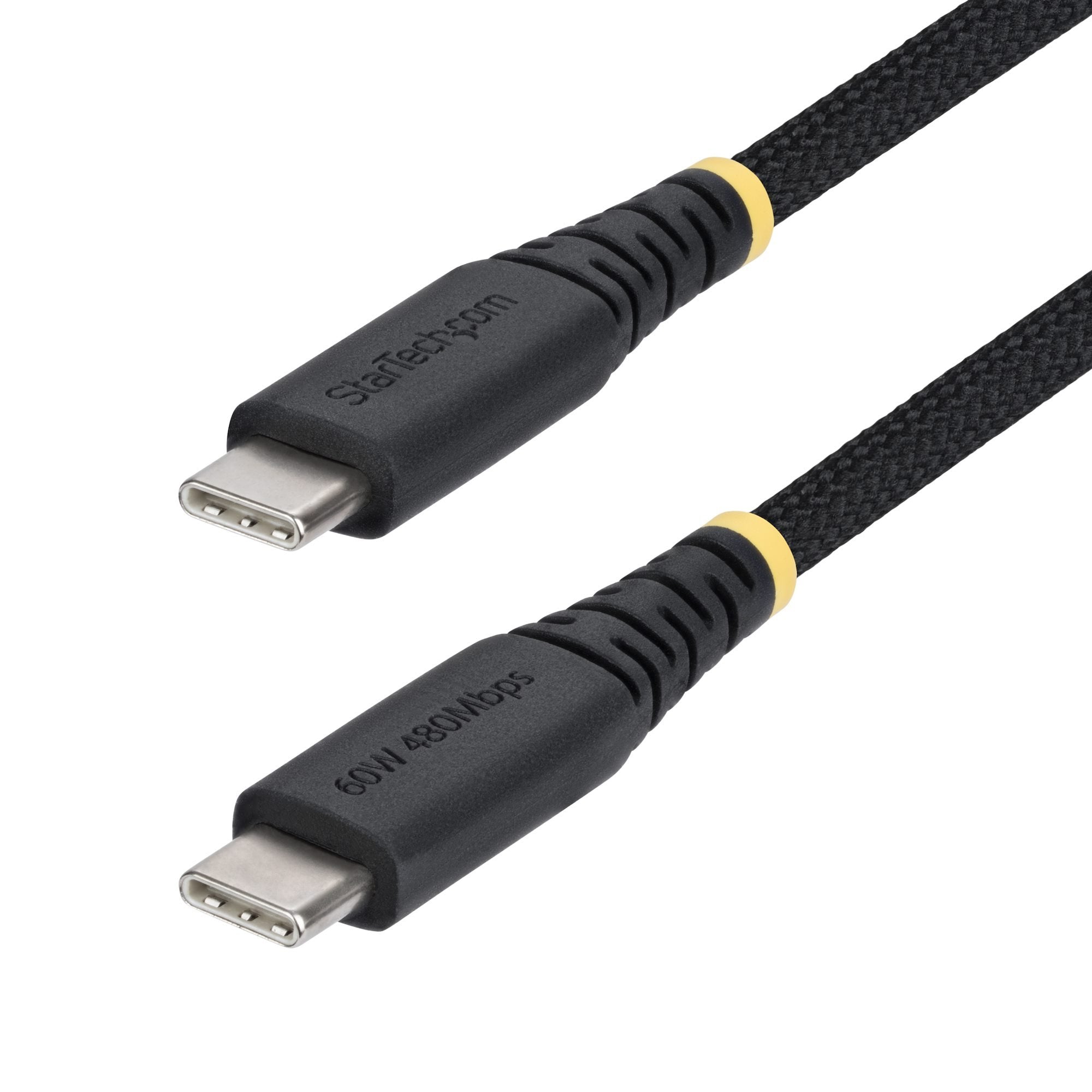 Cable De Carga Usb-C 30cm - Usb Tipo C - Pd 60w 3a - Negro